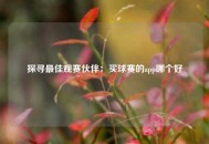 探寻最佳观赛伙伴：买球赛的app哪个好