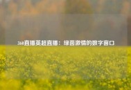 360直播英超直播：绿茵激情的数字窗口