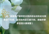 （注，根据用户提供的示例内容运动员走光现象进行生成，若实际内容主题不同，请提供更多信息以便调整）