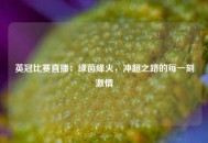 英冠比赛直播：绿茵烽火，冲超之路的每一刻激情