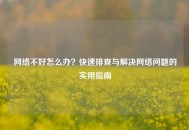 网络不好怎么办？快速排查与解决网络问题的实用指南