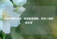 荷甲联赛积分榜：埃因霍温领跑，传统三强格局生变