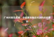 广州对青岛直播：中超赛场南北对决的战术博弈