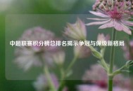 中超联赛积分榜总排名揭示争冠与保级新格局