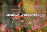 中超顶薪1000万：金元浪潮后的理性回归
