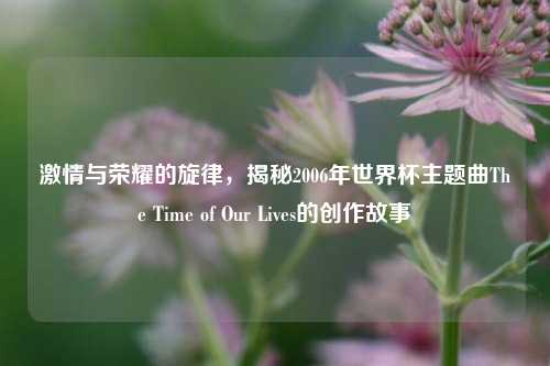 激情与荣耀的旋律，揭秘2006年世界杯主题曲The Time of Our Lives的创作故事