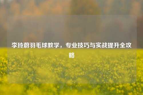 李玲蔚羽毛球教学，专业技巧与实战提升全攻略