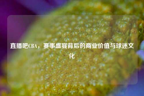 直播吧CBA,赛事盛宴背后的商业价值与球迷文化