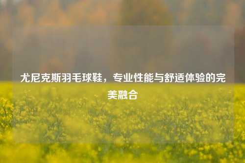 尤尼克斯羽毛球鞋，专业性能与舒适体验的完美融合