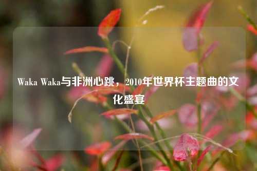 Waka Waka与非洲心跳,2010年世界杯主题曲的文化盛宴