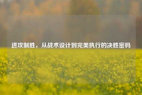 进攻制胜，从战术设计到完美执行的决胜密码