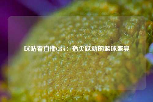 咪咕看直播CBA：指尖跃动的篮球盛宴