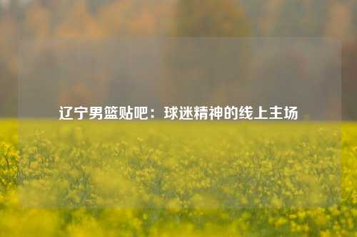 辽宁男篮贴吧：球迷精神的线上主场