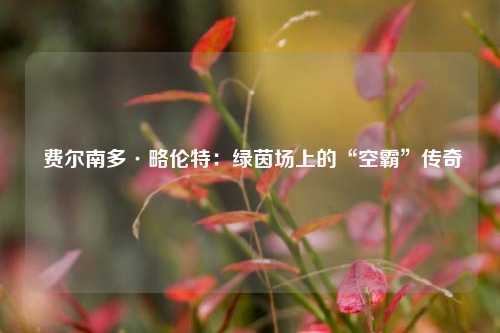 费尔南多·略伦特:绿茵场上的“空霸”传奇